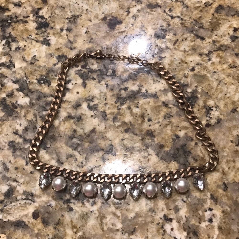 Gold statement necklace